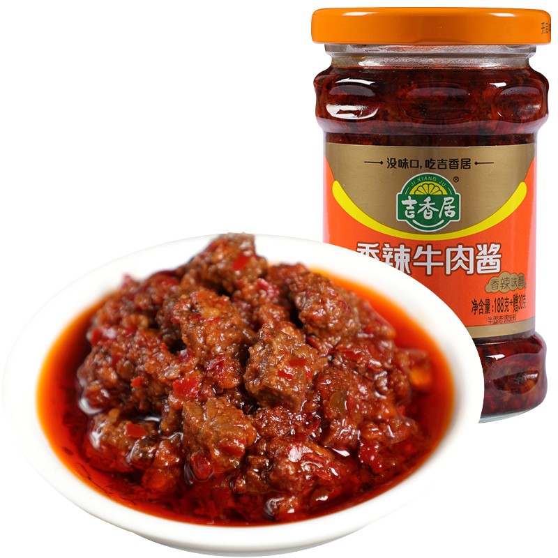 吉香居香辣牛肉拌饭酱 218g