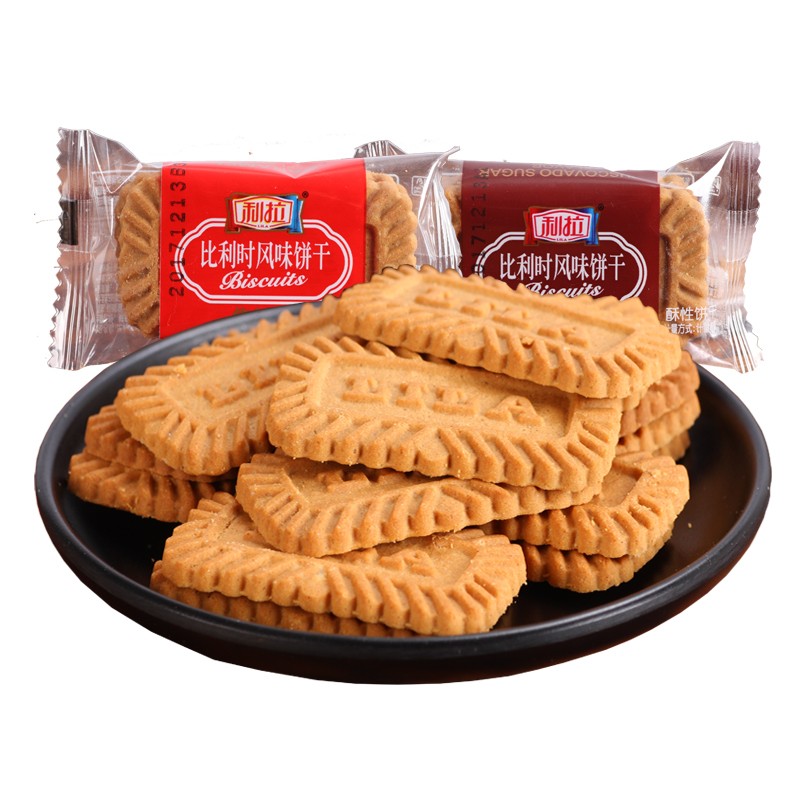 利拉比利时风味饼干 焦糖味  2斤装